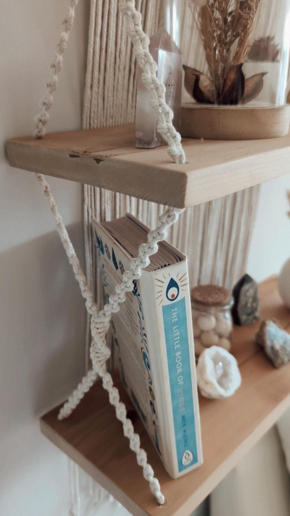 MADE TO ORDER: Double Macrame Shelf